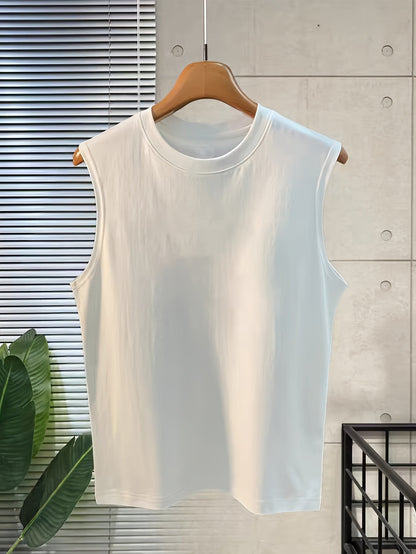 Herren Basic Muskelshirt Ärmellos – Lockeres Freizeit-Tanktop für Sport & Alltag