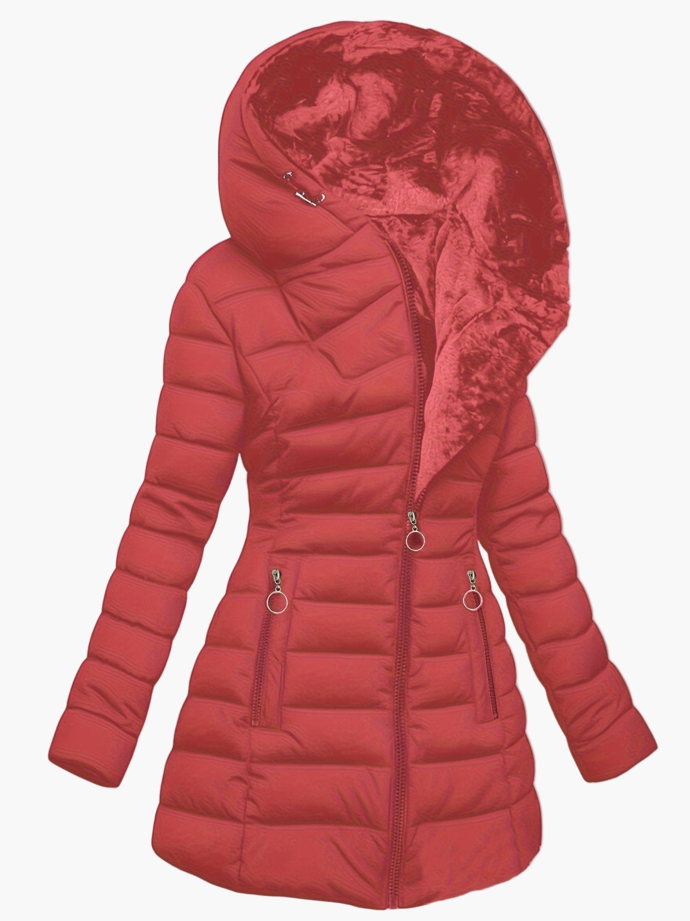 Damen Steppmantel mit Kapuze – Eleganter Wintermantel für Alltag und Freizeit