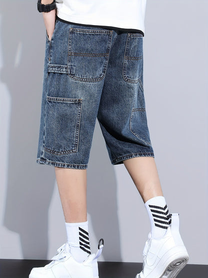 Herren Casual Jeans Shorts Regular Fit – Bequeme Freizeitshorts mit großen Taschen