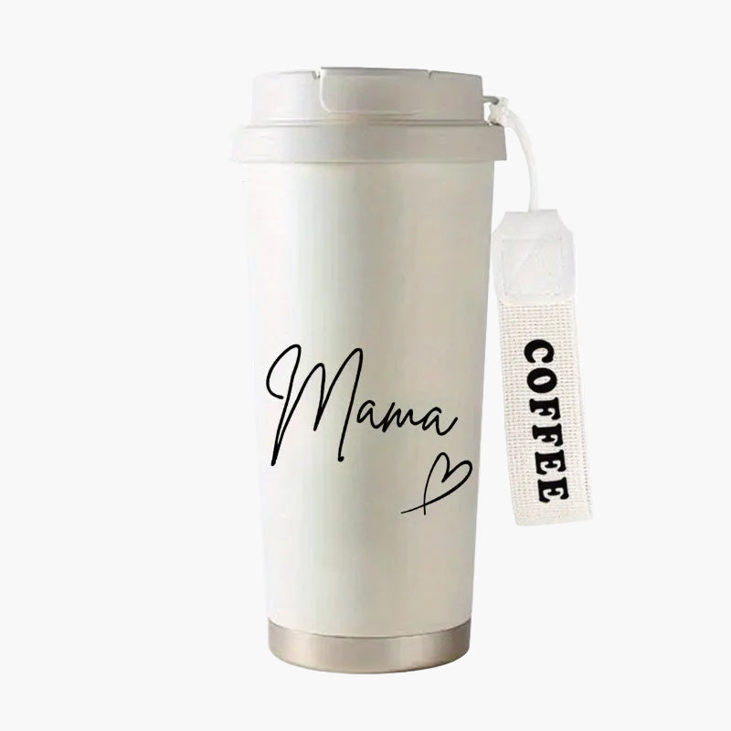 Mama Thermobecher für Damen – Stilvoller Reisebecher, Muttertag Geschenk, Kaffee- und Teeliebhaber