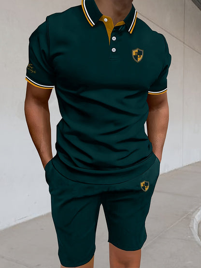 Herren Polo Short Set – Sportlich Elegantes Freizeit Outfit für Alltag und Sommer