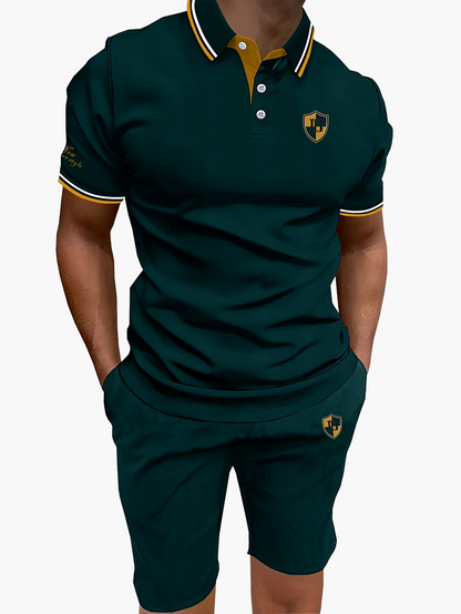 Herren Polo Short Set – Sportlich Elegantes Freizeit Outfit für Alltag und Sommer