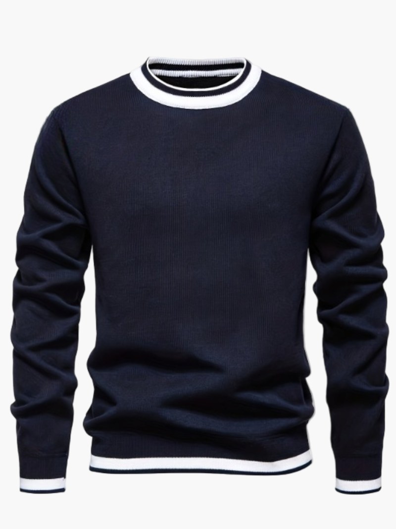 Herren Pullover Rundhals Strickpullover Casual Stil für Herbst und Winter