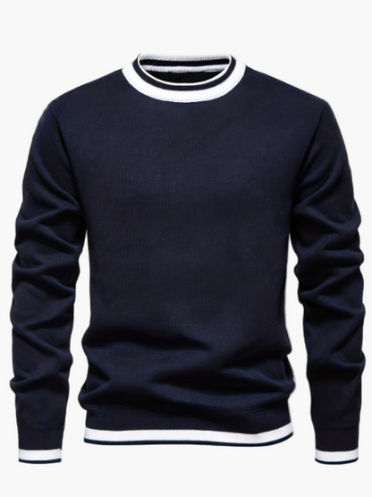 Herren Pullover Rundhals Strickpullover Casual Stil für Herbst und Winter