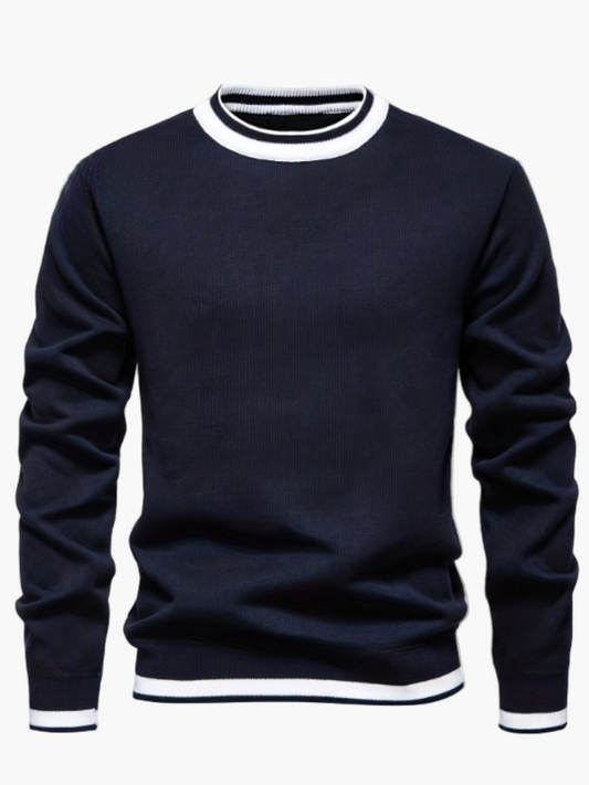 Herren Pullover Rundhals Strickpullover Casual Stil für Herbst und Winter