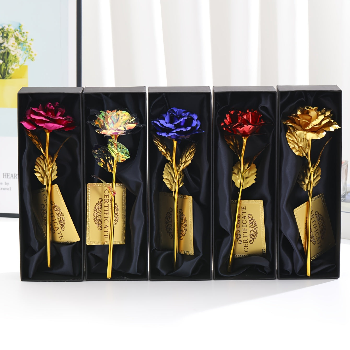 Muttertag Geschenk Deko-Rose im Luxus-Geschenkset für Damen – Ewige Kunstrose als stilvolles Präsent