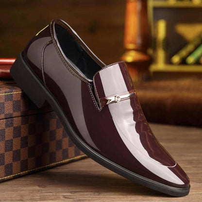 Herren Elegante Business Slipper – Klassische Lackschuhe für Büro & festliche Anlässe