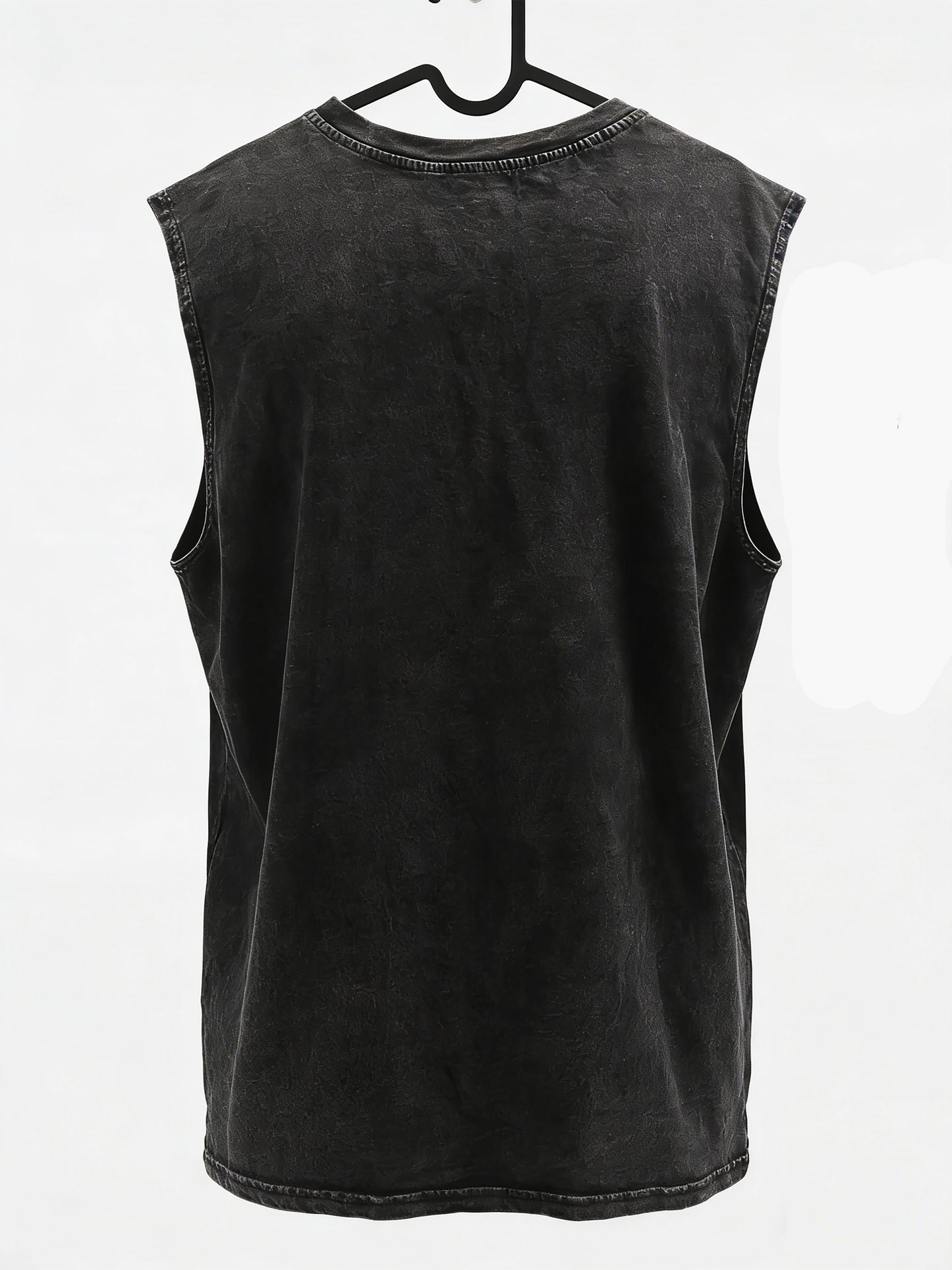 Herren Vintage Streetstyle Muskelshirt mit Stier-Print und Distressed Denim Shorts, lässig für Sommer & Freizeit