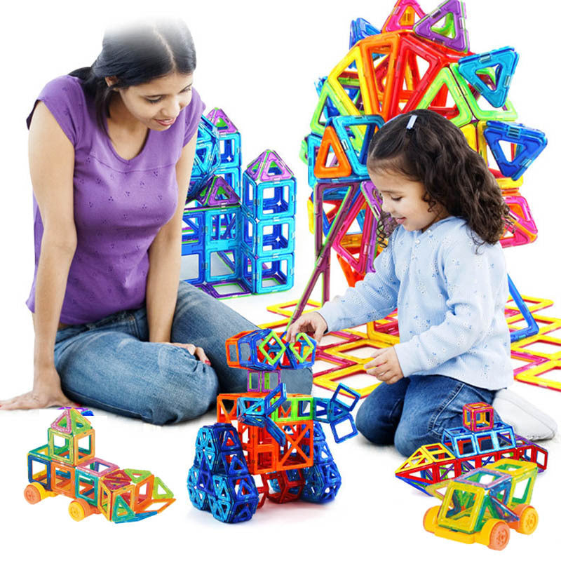 Magnetische Konstruktionsspielzeug Bausteine für Kinder – Lernspielzeug Set, Kreatives Baukasten Pädagogisches Spielzeug