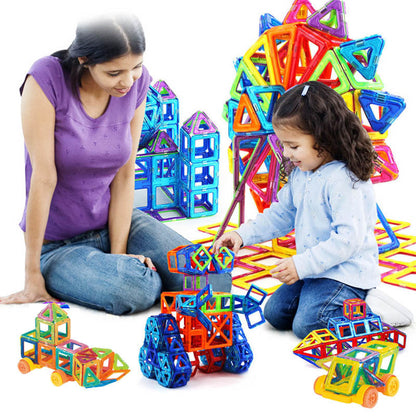 Magnetische Konstruktionsspielzeug Bausteine für Kinder – Lernspielzeug Set, Kreatives Baukasten Pädagogisches Spielzeug