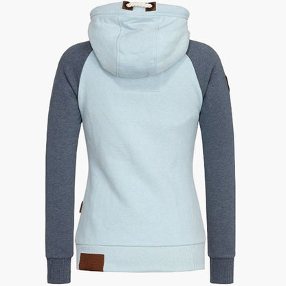 Damen Kapuzenjacke mit Reißverschluss – Bequemer Freizeitstil für Alltag & Outdoor