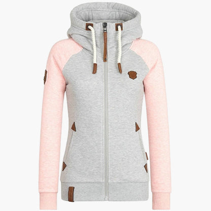 Damen Kapuzenjacke mit Reißverschluss – Bequemer Freizeitstil für Alltag & Outdoor