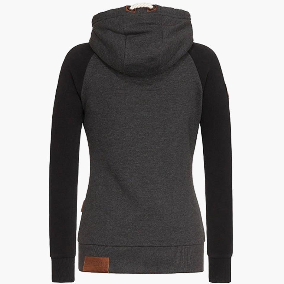 Damen Kapuzenjacke mit Reißverschluss – Bequemer Freizeitstil für Alltag & Outdoor