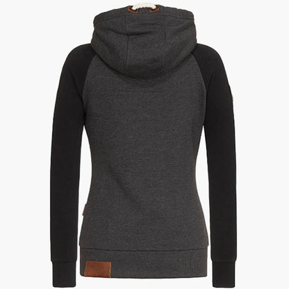 Damen Kapuzenjacke mit Reißverschluss – Bequemer Freizeitstil für Alltag & Outdoor