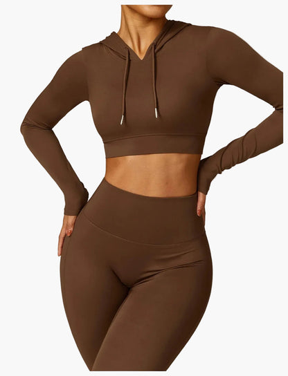 Damen High Waist Sportleggings Figurbetont für Fitness, Yoga & Freizeit