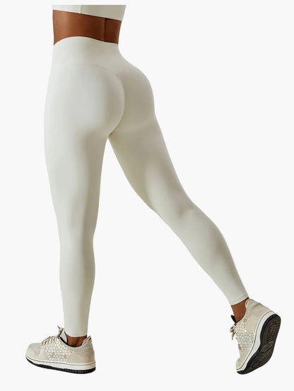 Damen High Waist Sportleggings Figurbetont für Fitness, Yoga & Freizeit