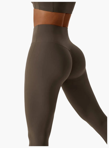 Damen High Waist Sportleggings Figurbetont für Fitness, Yoga & Freizeit