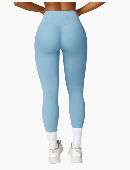 Damen High Waist Sportleggings Figurbetont für Fitness, Yoga & Freizeit