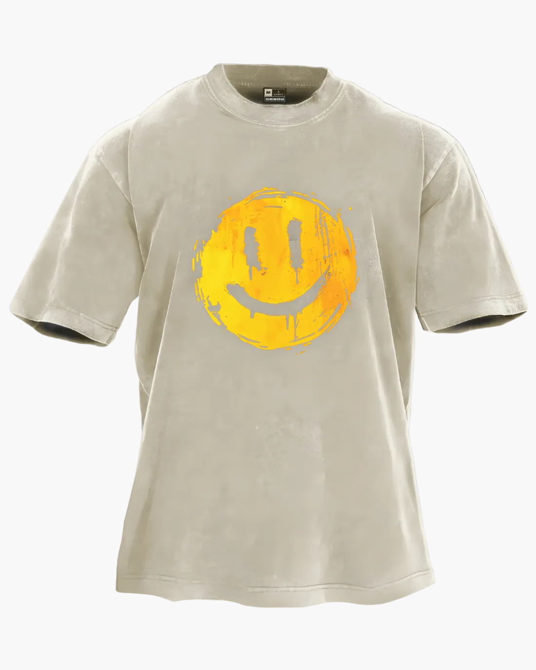 Unisex Oversize T-Shirt mit Smiley-Print für trendige Streetwear-Looks