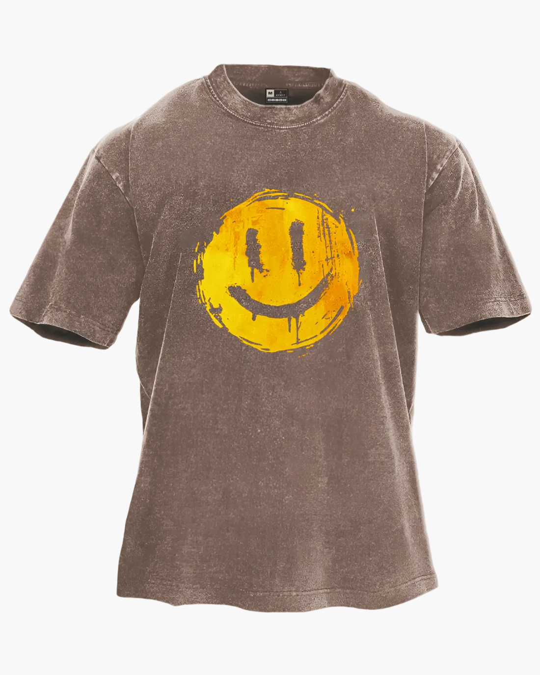 Unisex Oversize T-Shirt mit Smiley-Print für trendige Streetwear-Looks
