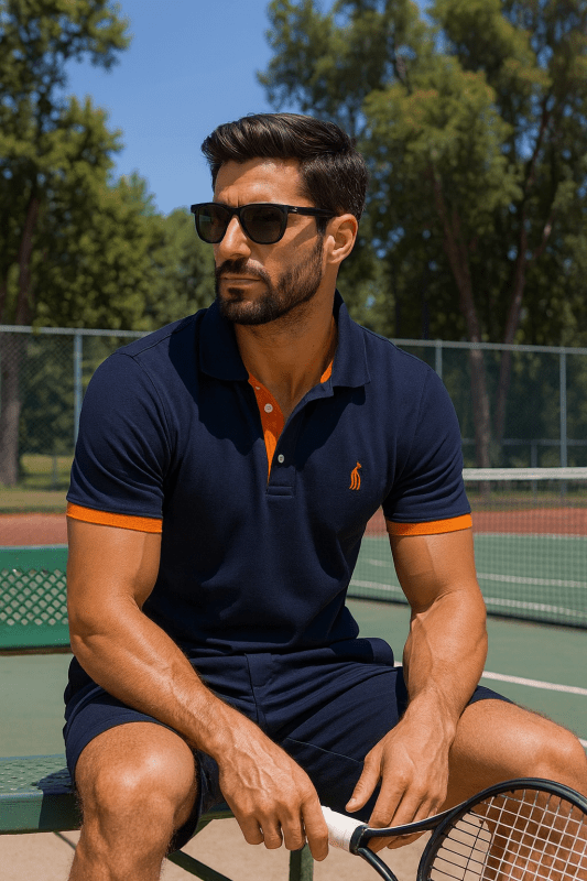 Herren Poloshirt im sportlichen Kontrast-Look – Stilvoller Klassiker für Freizeit und Business