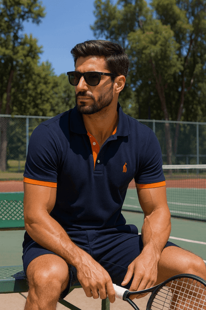 Herren Poloshirt im sportlichen Kontrast-Look – Stilvoller Klassiker für Freizeit und Business
