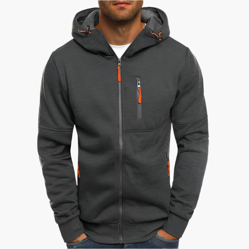 Herren Kapuzenjacke mit Reißverschluss – Sportlich & Bequem für Alltag und Freizeit