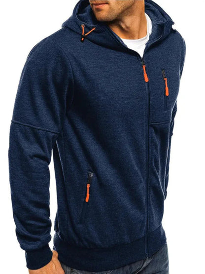 Herren Kapuzenjacke mit Reißverschluss – Sportlich & Bequem für Alltag und Freizeit