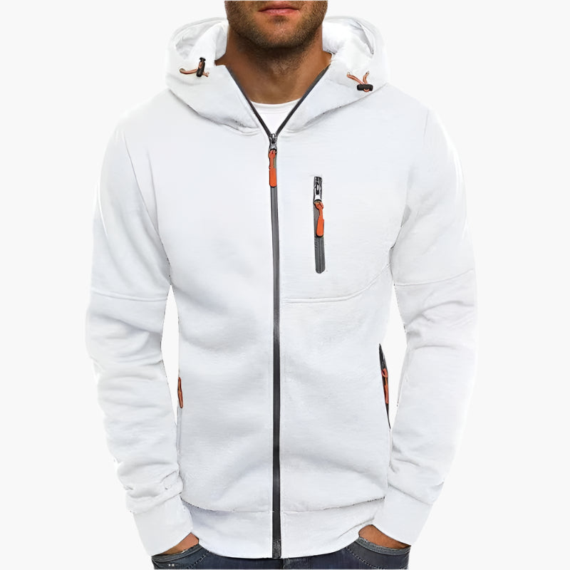 Herren Kapuzenjacke mit Reißverschluss – Sportlich & Bequem für Alltag und Freizeit