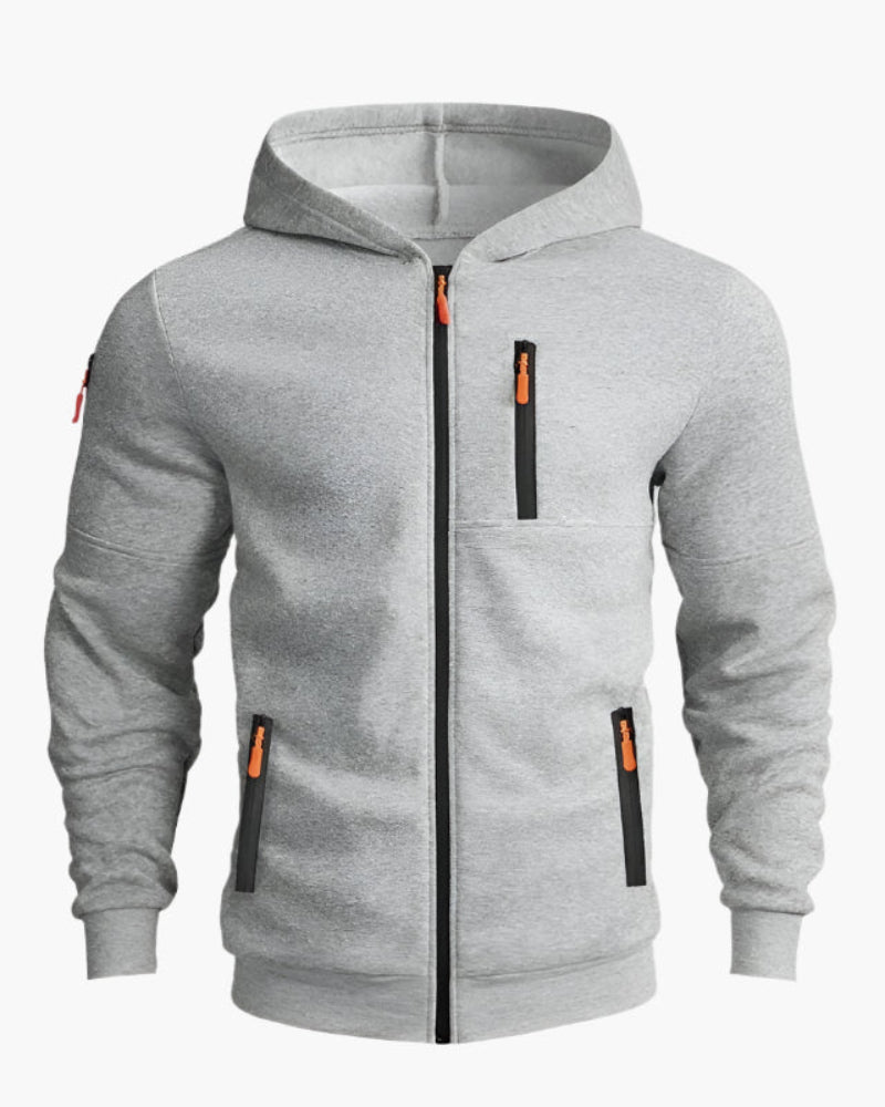 Herren Kapuzenjacke mit Reißverschluss – Sportlich & Bequem für Alltag und Freizeit