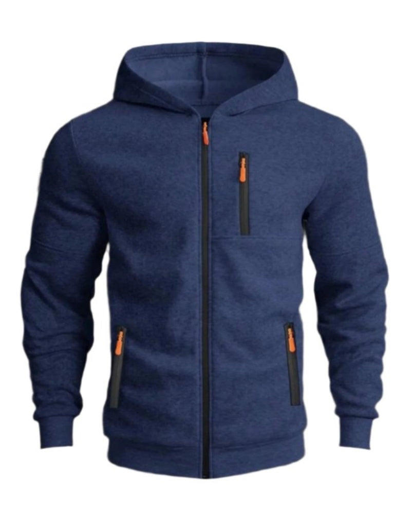 Herren Kapuzenjacke mit Reißverschluss – Sportlich & Bequem für Alltag und Freizeit