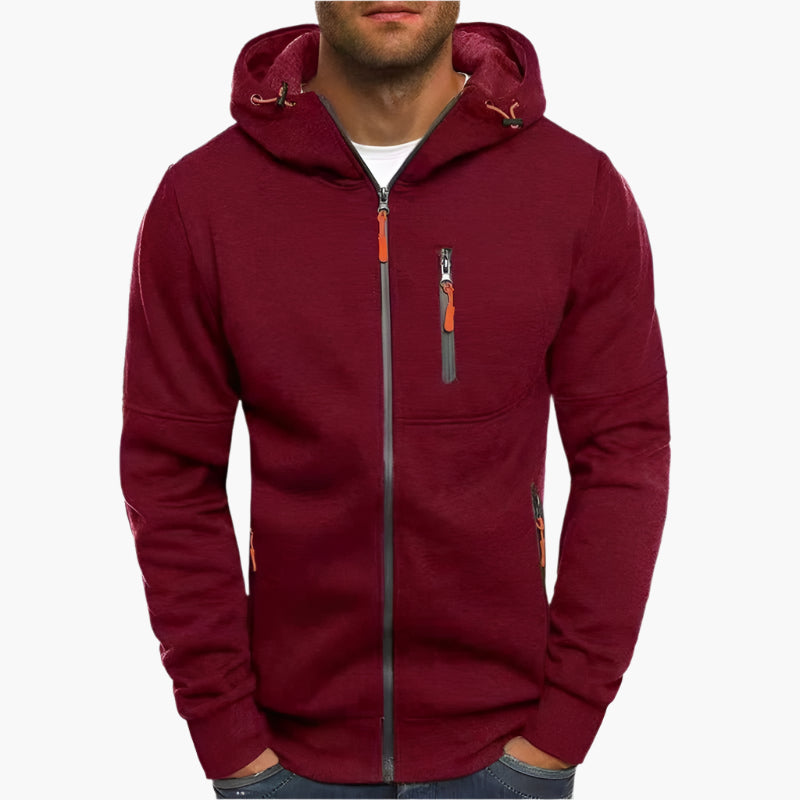 Herren Kapuzenjacke mit Reißverschluss – Sportlich & Bequem für Alltag und Freizeit