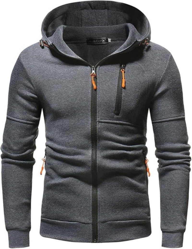 Herren Kapuzenjacke mit Reißverschluss – Sportlich & Bequem für Alltag und Freizeit