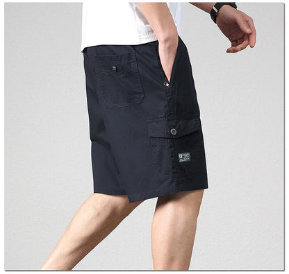 Herren Outdoor Cargo Shorts – Bequeme Freizeithose mit Taschen und Kordelzug, Ideal für Sommer und Strand