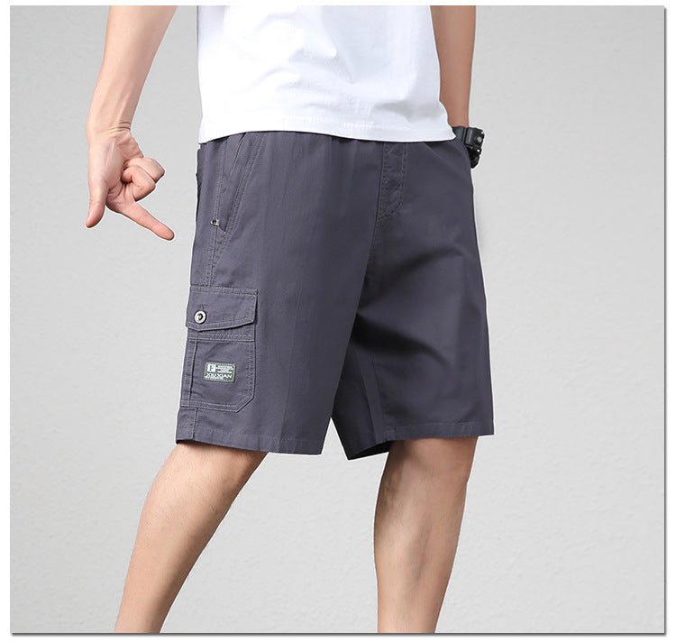 Herren Outdoor Cargo Shorts – Bequeme Freizeithose mit Taschen und Kordelzug, Ideal für Sommer und Strand