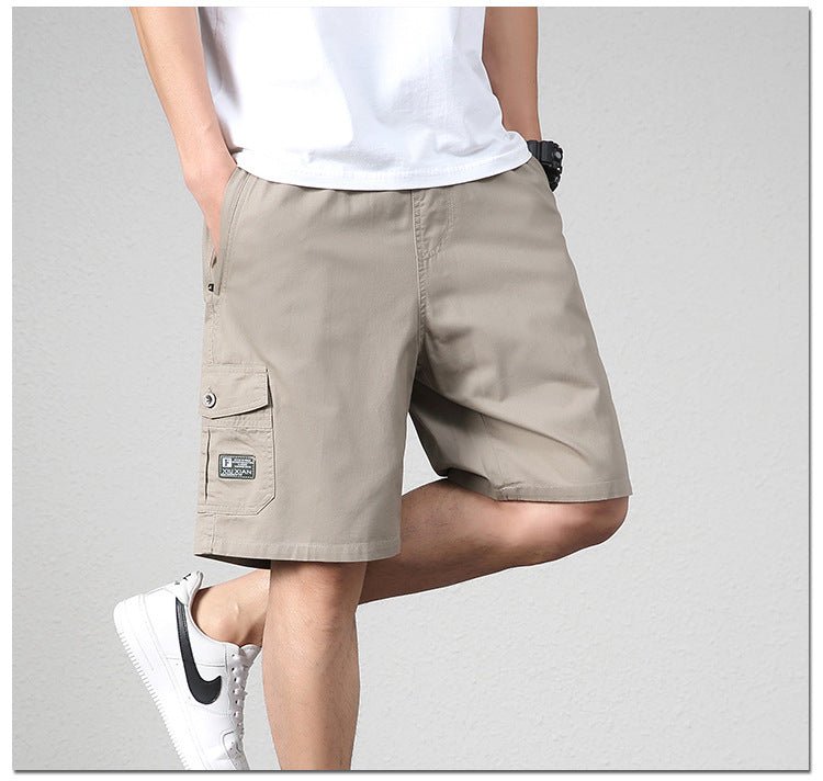 Herren Outdoor Cargo Shorts – Bequeme Freizeithose mit Taschen und Kordelzug, Ideal für Sommer und Strand
