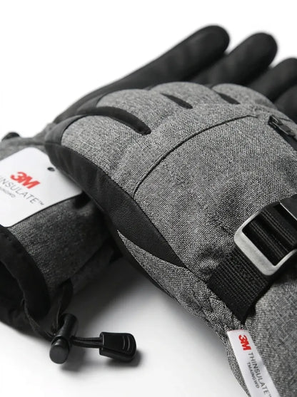 Unisex Winterhandschuhe mit Schnallenverschluss, wasserabweisend