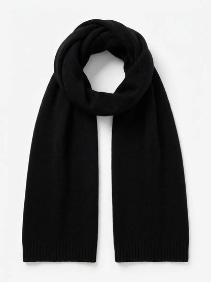 Weicher Winterschal für Damen & Herren – Unisex-Strickschal mit Rippbündchen