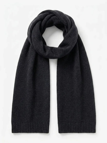 Weicher Winterschal für Damen & Herren – Unisex-Strickschal mit Rippbündchen