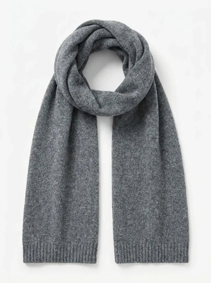 Weicher Winterschal für Damen & Herren – Unisex-Strickschal mit Rippbündchen