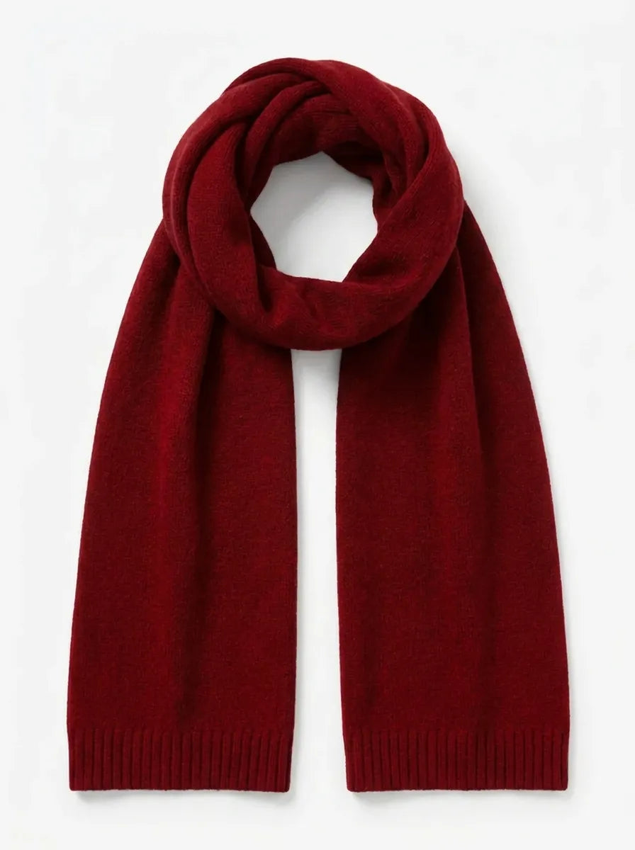 Weicher Winterschal für Damen & Herren – Unisex-Strickschal mit Rippbündchen