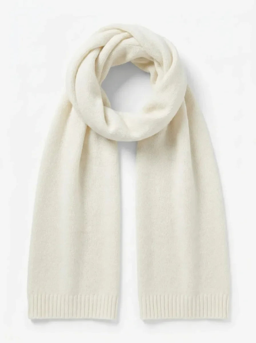 Weicher Winterschal für Damen & Herren – Unisex-Strickschal mit Rippbündchen