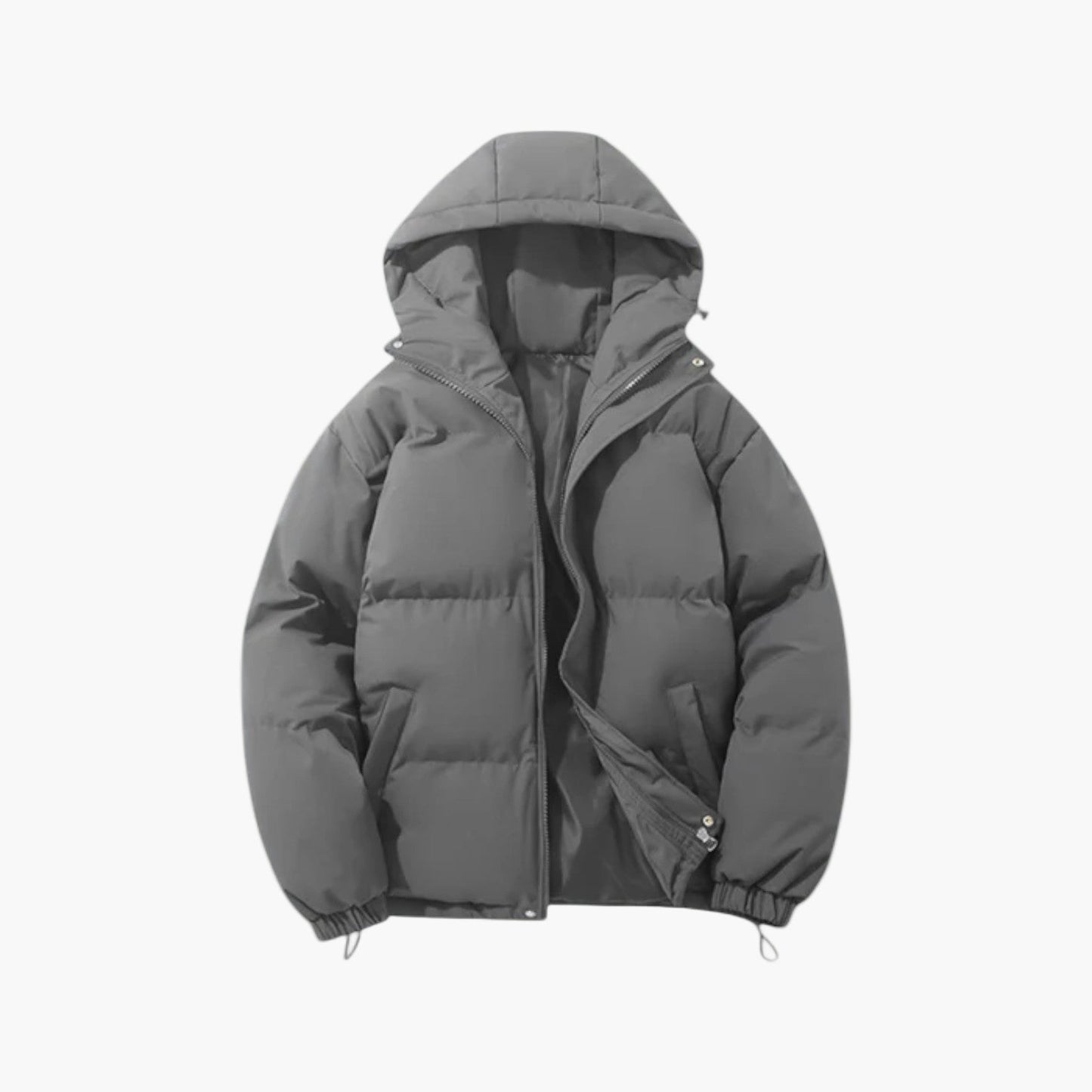 Unisex Winter-Steppjacke mit Kapuze – Warme Outdoorjacke für Alltag & Freizeit
