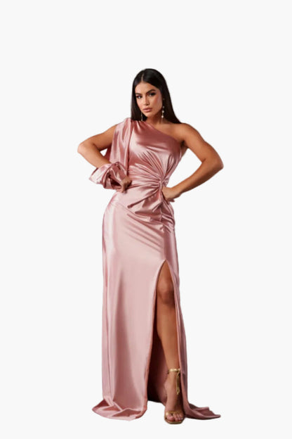 Damen Abendkleid Elegant Ein-Schulter Design Festlich – Perfekt für besondere Anlässe