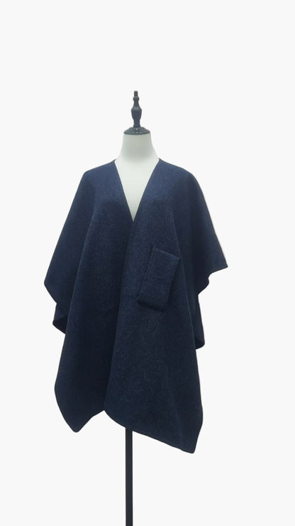 Damen Poncho-Schal Elegant Vielseitig für Alltag und Büro