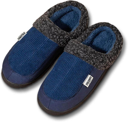 Unisex Winterhausschuhe gerippt mit weichem Futter Grau