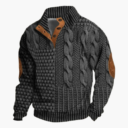 Herren Strickpullover mit Knopfleiste – Stilvoller Freizeitlook für Herbst & Winter