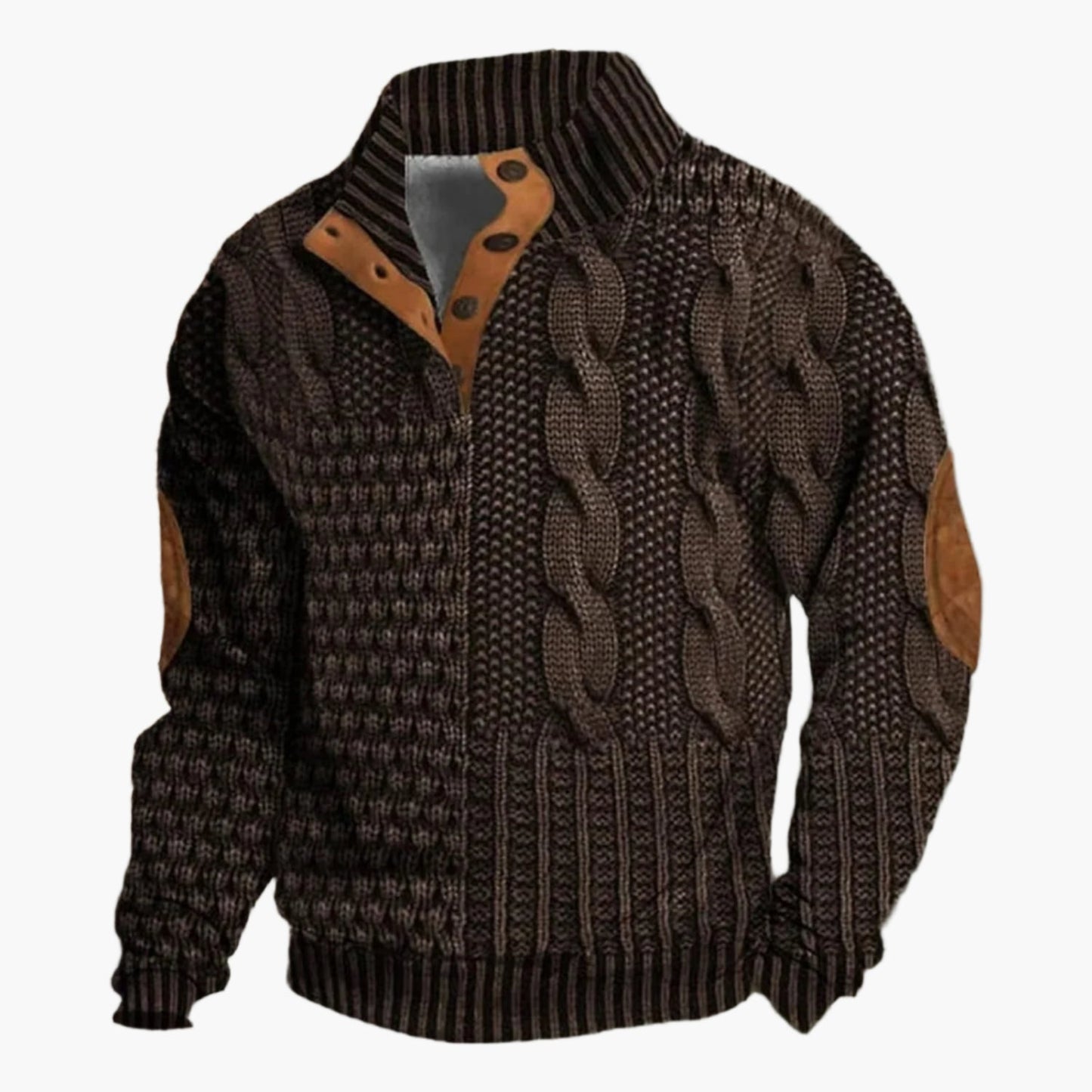 Herren Strickpullover mit Knopfleiste – Stilvoller Freizeitlook für Herbst & Winter
