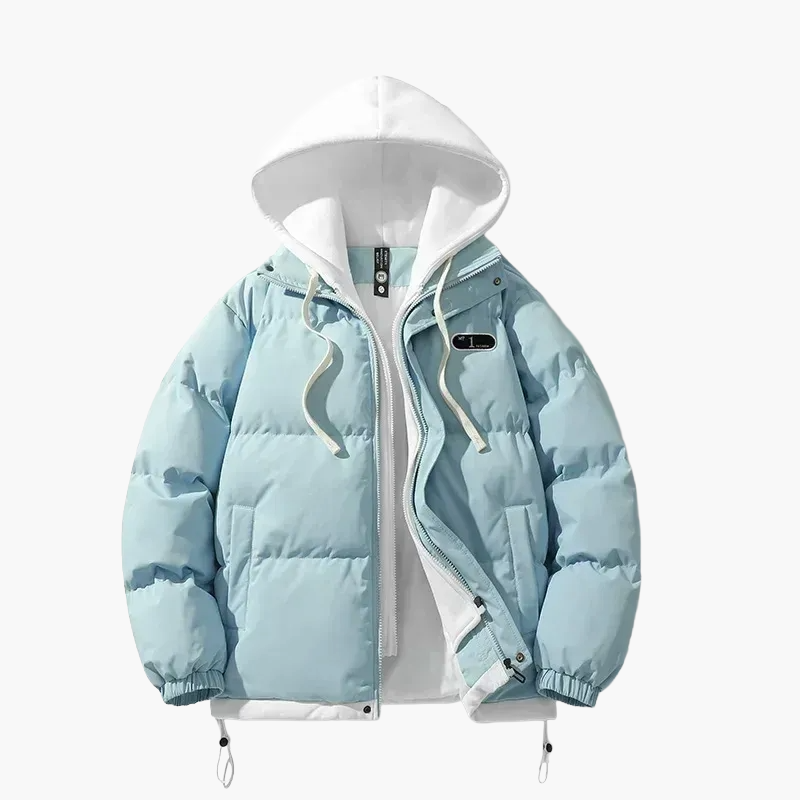 Herren Winter Steppjacke mit Kapuze – Urban Casual Streetwear für kalte Tage