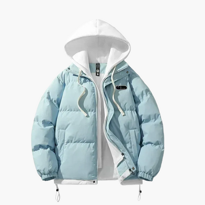 Herren Winter Steppjacke mit Kapuze – Urban Casual Streetwear für kalte Tage